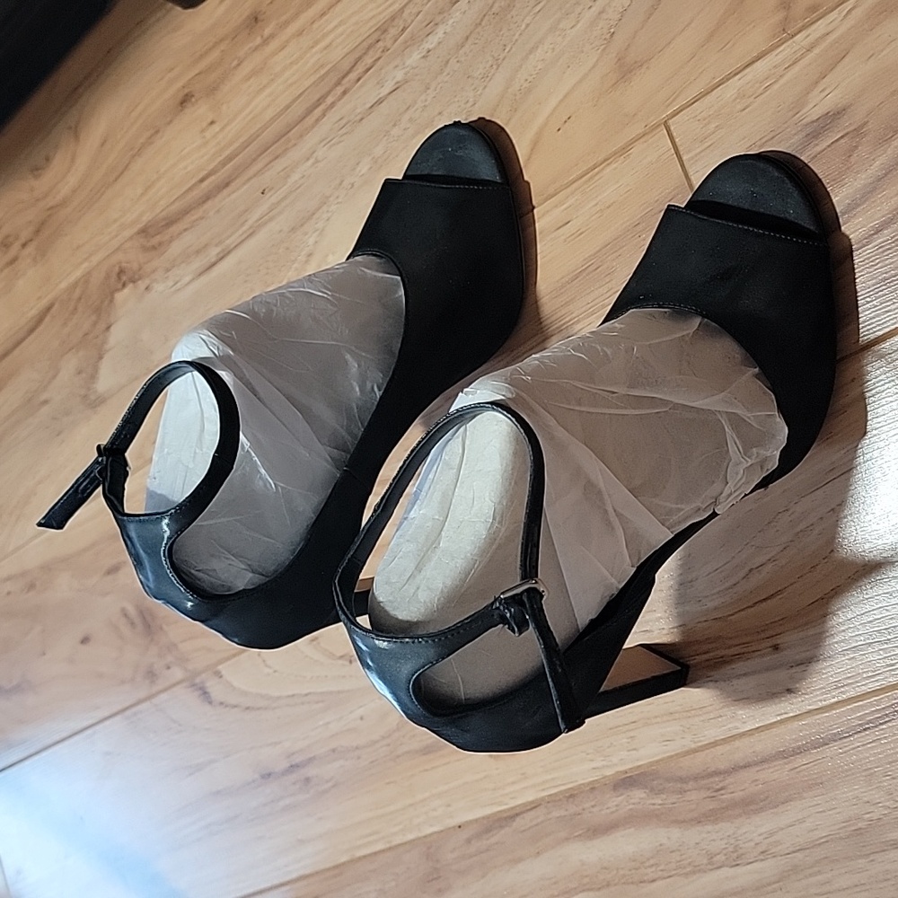 Open Toe Ankle Strap Rectangular Heel Jimmy Choo … - image 1